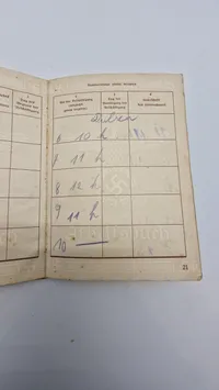 Original Deutsches Reich Arbeitsbuch