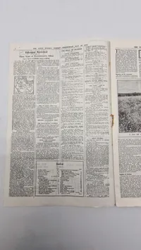 Originalt eks. af “Weekly Edition” 1944 Nedkastet over Danmark WW2