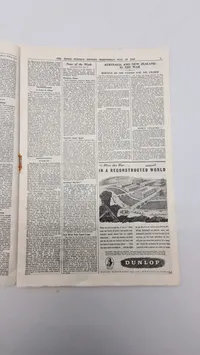 Originalt eks. af “Weekly Edition” 1944 Nedkastet over Danmark WW2