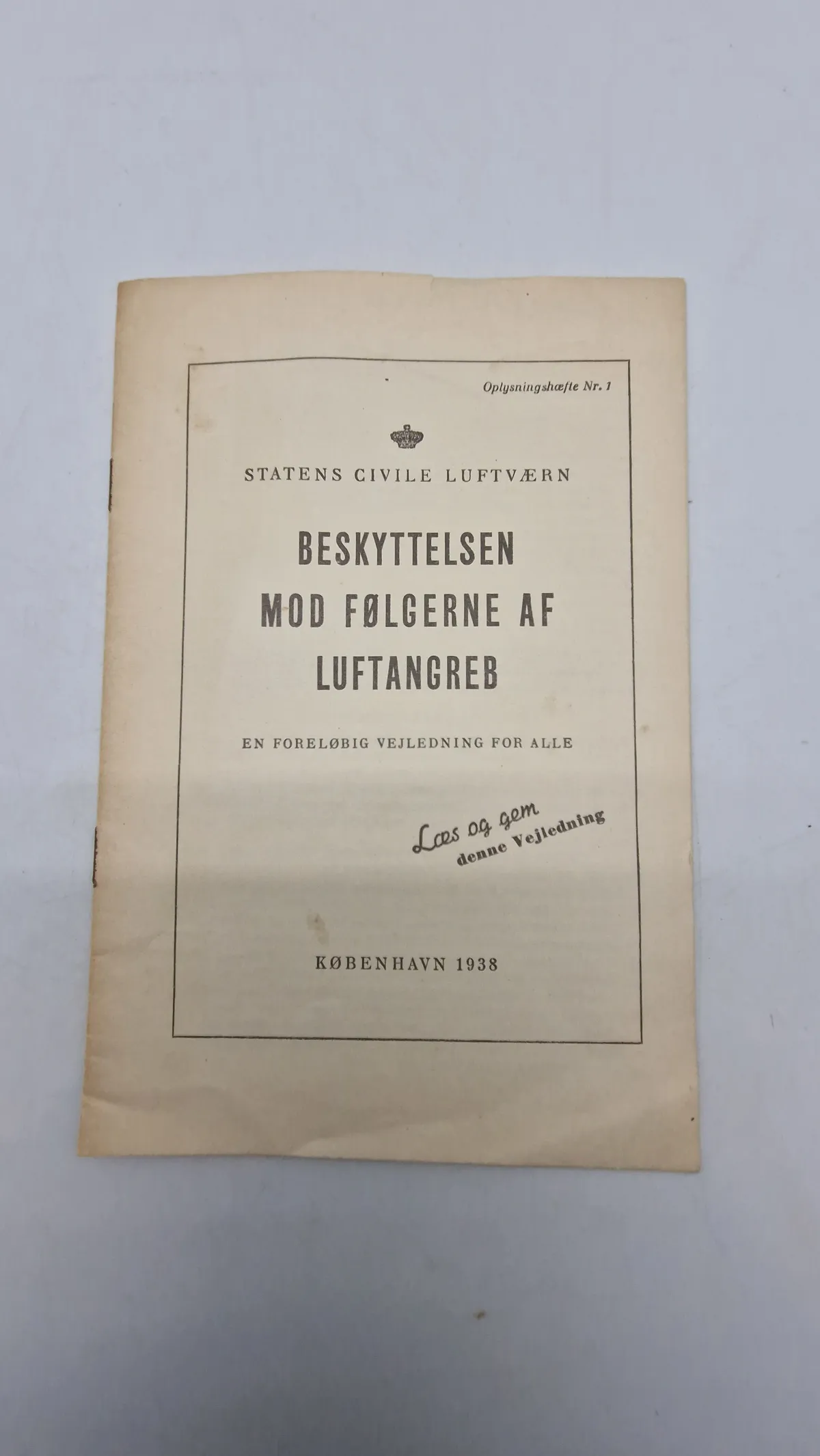 Beskyttelsen mod følgerne af luftangreb (København 1938)