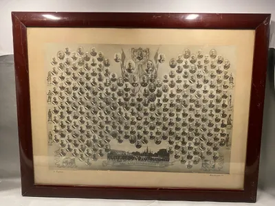 Stort originalt holdfoto 1924-1925) fra Livgarden ( Sendes på eget ansvar )