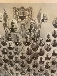Stort originalt holdfoto 1924-1925) fra Livgarden ( Sendes på eget ansvar )