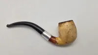 Merskumspibe med sølvomslag og etui