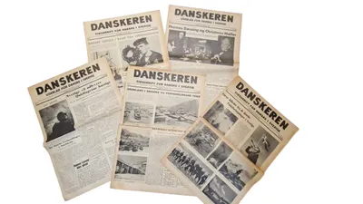 Lot originale eks. af “Danskeren” - ww2