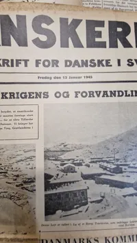 Lot originale eks. af “Danskeren” - ww2
