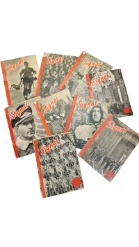 Samling originale signal blade - ww2