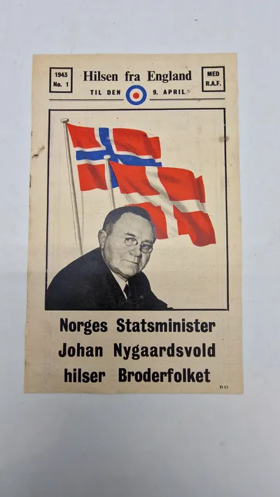 Original nedkastet flyveseddel, ww2