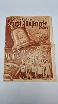 Originalt tysk olympiade blad - 1936