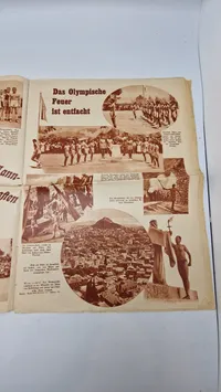 Originalt tysk olympiade blad - 1936