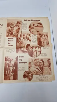 Originalt tysk olympiade blad - 1936