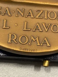 Stor bronze mønt - Banca Nazionale med æske