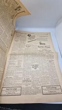 Originalt eks. af “Kolding Folkeblad” 1940