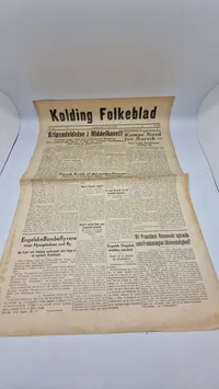 Originalt eks. af “Kolding Folkeblad” 1940