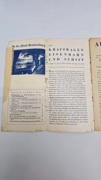 Originalt blad omhandlende bl.a. olympiaden 1936