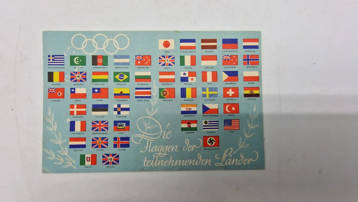 Originalt Olympiade postkort - 1936