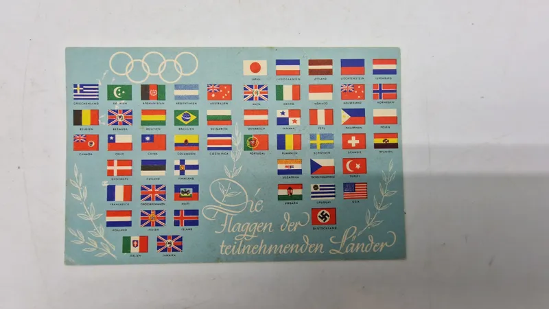 Originalt Olympiade postkort - 1936