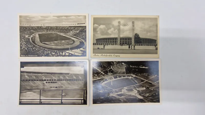 Samling originale olympiade postkort - 1936