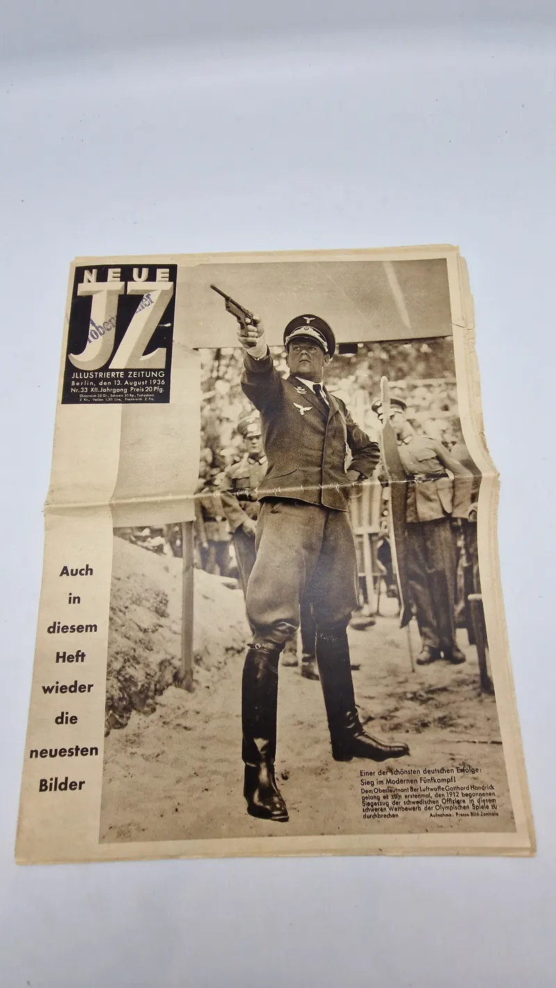 Originalt tysk olympiade blad - 1936