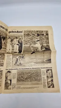Originalt tysk olympiade blad - 1936