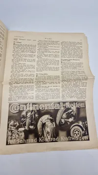 Originalt tysk olympiade blad - 1936