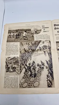Originalt tysk olympiade blad - 1936