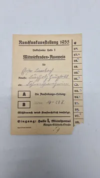 Originalt tysk olympiade lot - 1936