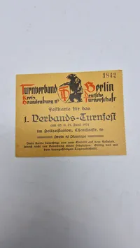 Originalt tysk olympiade lot - 1936