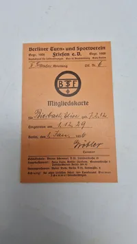 Originalt tysk olympiade lot - 1936