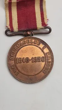 Original 1848-50 krigsdeltager medalje