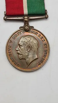 Original Mercantile Marine War Medal, en medalje indstiftet i 1919 af det britiske handelsministerium (Board of Trade) - Navngiven