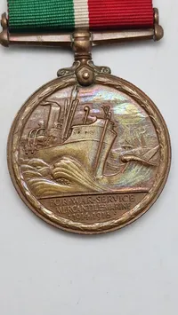 Original Mercantile Marine War Medal, en medalje indstiftet i 1919 af det britiske handelsministerium (Board of Trade) - Navngiven