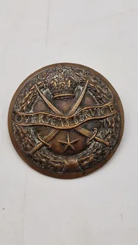 Original  "Indian Overseas Service Badge" fra Anden Verdenskrig (1939-45)
