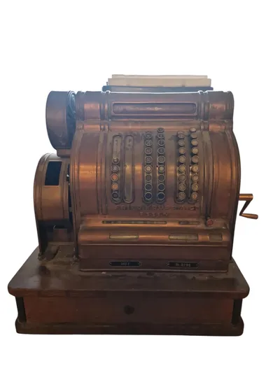 Originalt Tysk Krupp kasseapparat fra før 1945, SKAL HENTES I VORDINGBORG ELLER LEVERES EFTER AFTALE