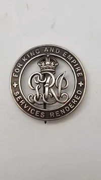 Originalt Silver War badge
