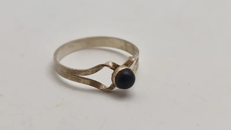 Original sølv fingerring start 1900 tallet