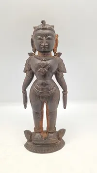 Vintage håndlavet Marapachin Bommai Hindu Man