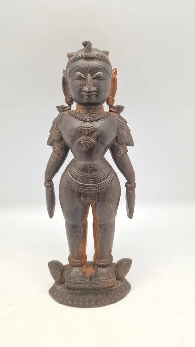 Vintage håndlavet Marapachin Bommai Hindu Man