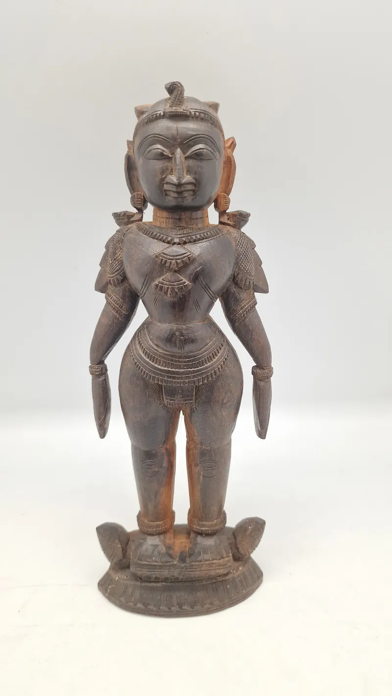 Vintage håndlavet Marapachin Bommai Hindu Man