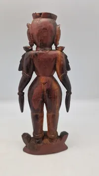 Vintage håndlavet Marapachin Bommai Hindu Man