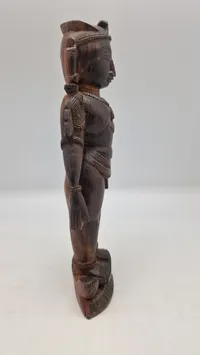 Vintage håndlavet Marapachin Bommai Hindu Man