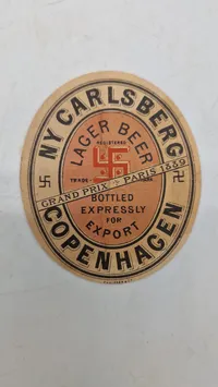 Original Carlsberg øl etikette