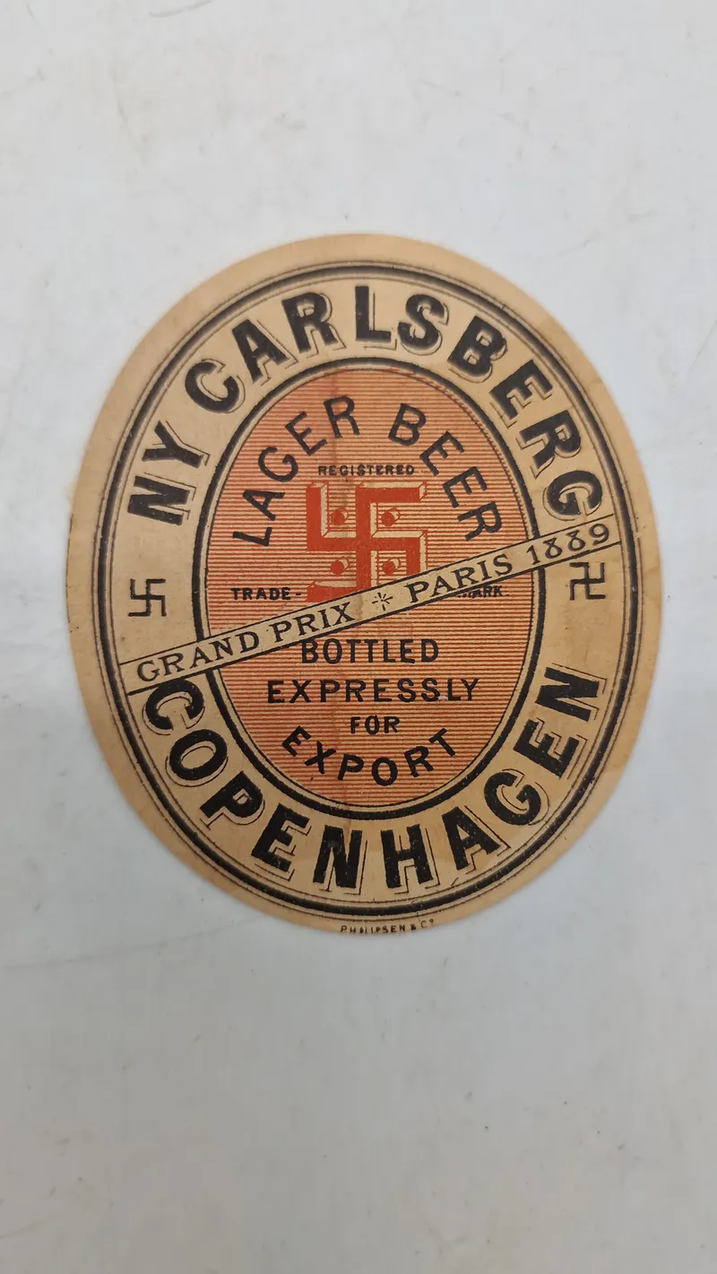 Original Carlsberg øl etikette