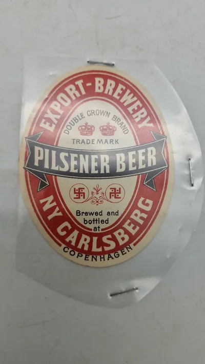 Original Carlsberg øl etikette