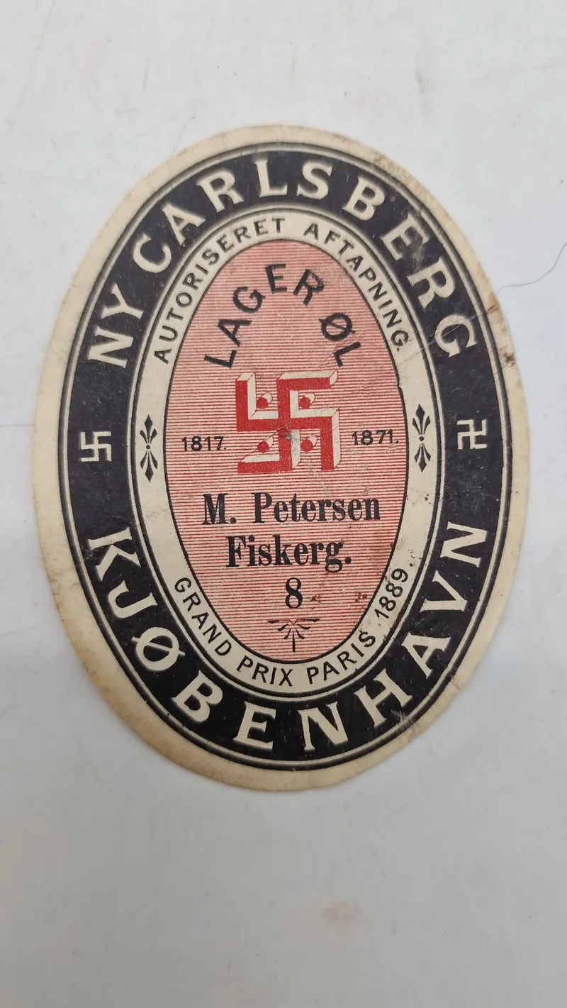 Original Carlsberg øl etikette