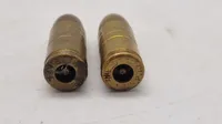 Originale 9 mm eksercerpatroner - bemærk den ene er produceret u Danmark under tysk kommando