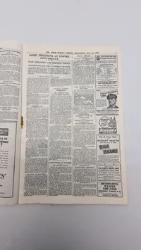 Originalt eks. af “Weekly Edition” 1944 Nedkastet over Danmark WW2
