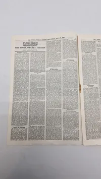 Originalt eks. af “Weekly Edition” 1944 Nedkastet over Danmark WW2
