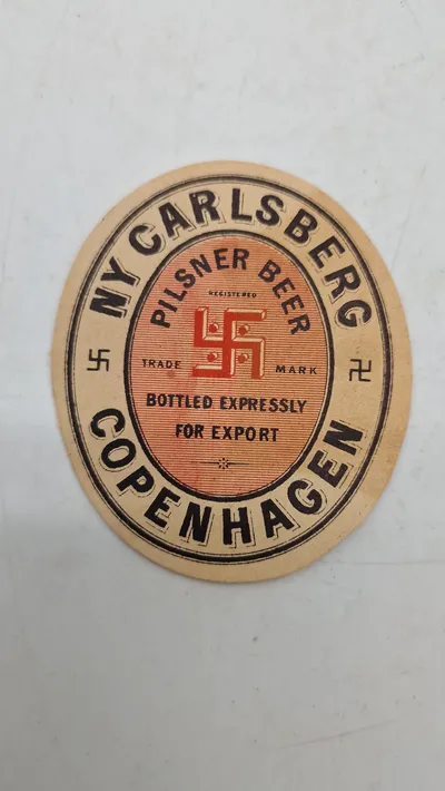 Original Carlsberg øl etikette