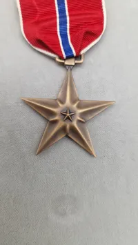 Originalt ww2 Bronce star i nyere æske