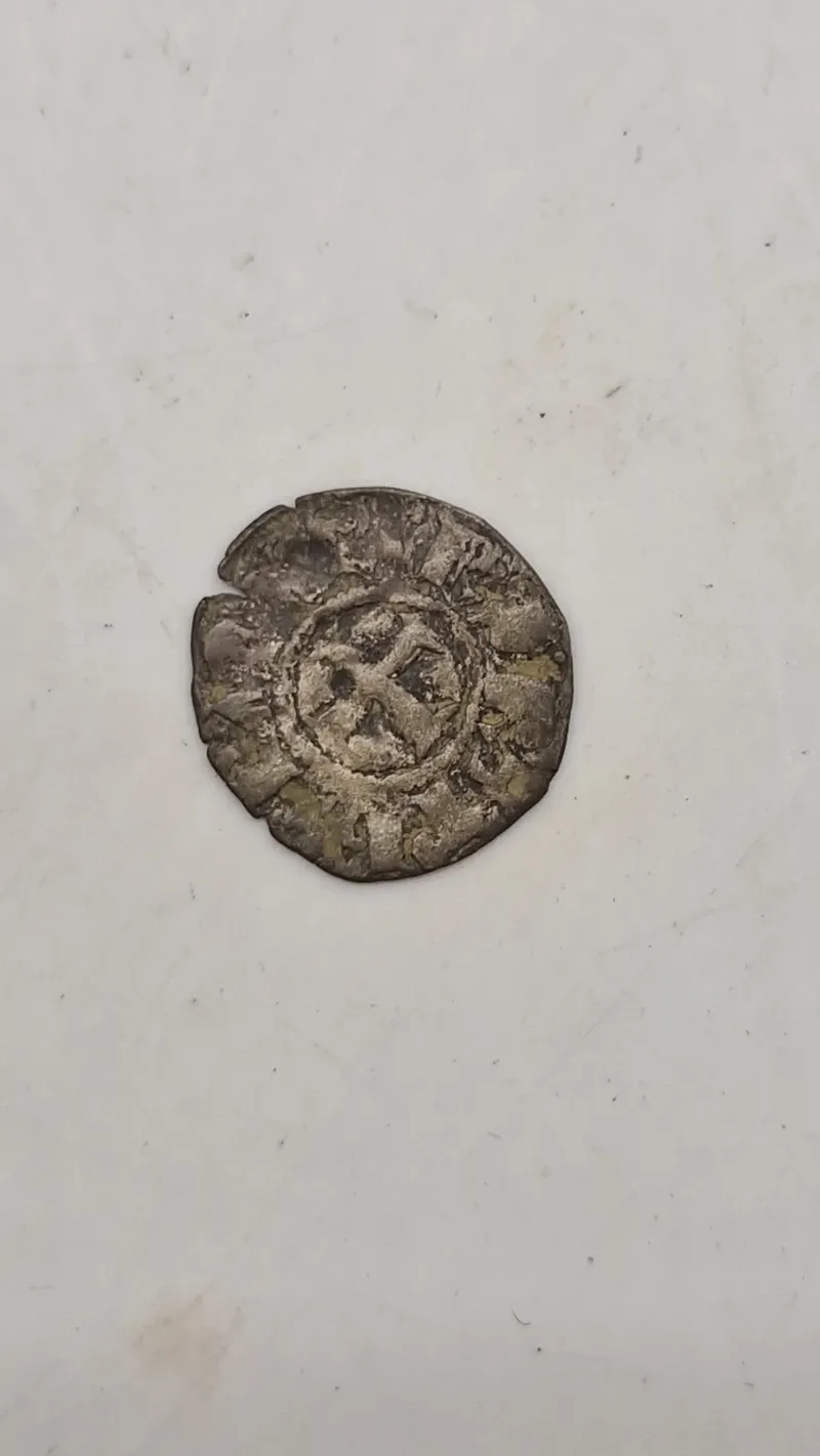 Ancient coin og knights templar, France